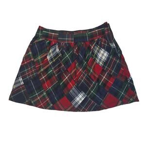 GAP Kids cotton plaid patchwork skirt